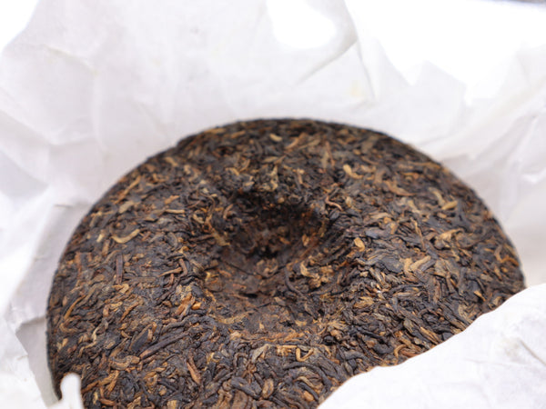 2012年 五子登科熟茶铁罐装150g*5片小饼茶