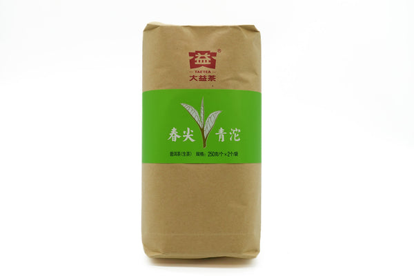 大益春尖青坨 生茶 500g  2012年